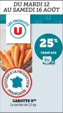Super U Carotte u offre