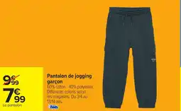 Carrefour Pantalon de jogging garçon offre
