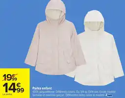 Carrefour Parka enfant offre
