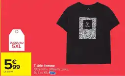 Carrefour T-shirt femme offre