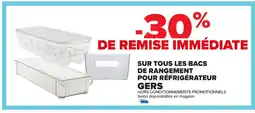 Carrefour Sur tous les bacs de rangement pour réfrigérateur gers offre