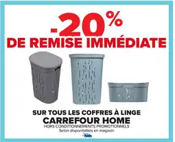 Carrefour Sur tous les coffres à linge carrefour home offre