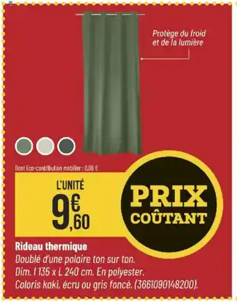 Bricorama Rideau thermique offre