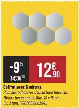 Bricorama Coffret avec 6 miroirs offre