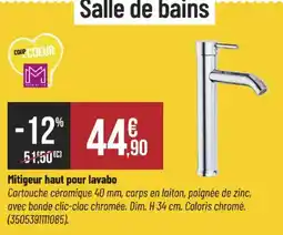 Bricorama Mitigeur haut pour lavabo offre