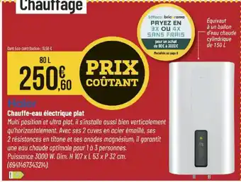 Bricorama HAIER Chauffe-eau électrique plat offre