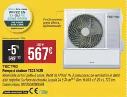 Bricorama TECTRO Pompe à chaleur TSCS 1425 offre