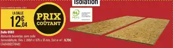 Bricorama Dalle OSB3 offre