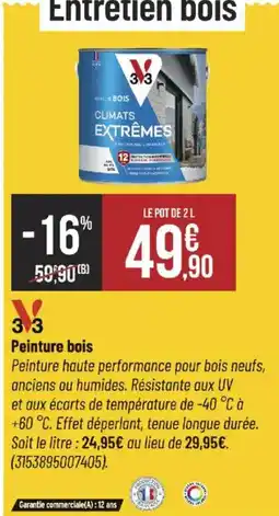 Bricorama Peinture bois offre