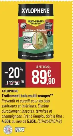Bricorama XYLOPHENE Traitement bois multi-usages offre