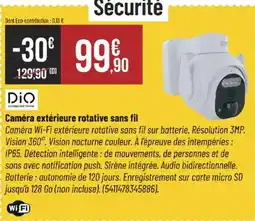 Bricorama Caméra extérieure rotative sans fil offre