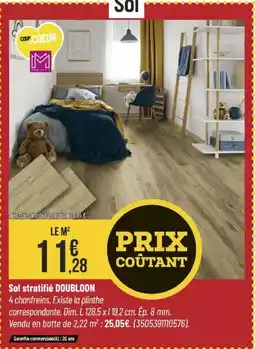 Bricorama Sol stratifié doubloon offre