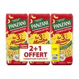 Carrefour Market PANZANI Pâtes cuisson rapide Les 3 minutes offre