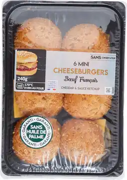 Carrefour Market 6 mini cheeseburgers offre