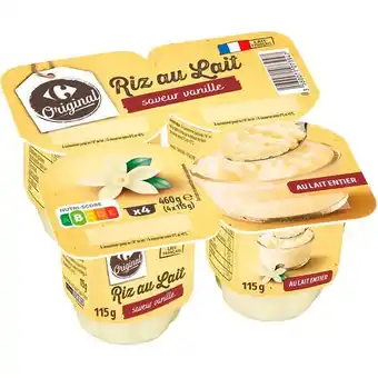 Carrefour Market CARREFOUR ORIGINAL Riz au lait offre