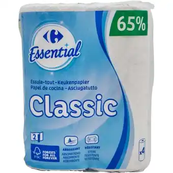 Carrefour Market CARREFOUR ESSENTIAL Essuie-tout offre
