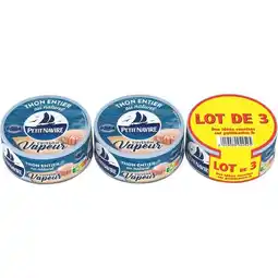 Carrefour PETIT NAVIRE Thon vapeur nature offre