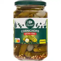 Carrefour CARREFOUR CLASSIC' Cornichons extra-fins offre