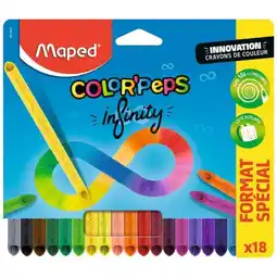 Carrefour MAPED 18 crayons de couleur Infinity offre