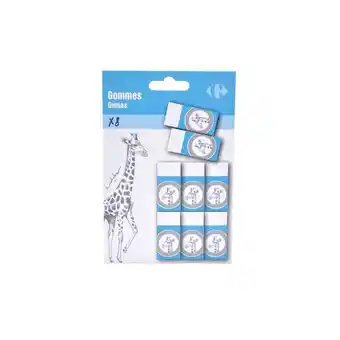 Carrefour CARREFOUR 8 mini gommes offre