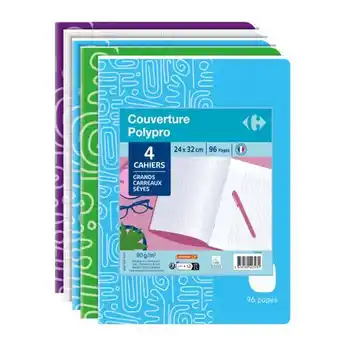 Carrefour CARREFOUR Lot de 4 cahiers offre