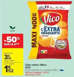 Carrefour Drive Vico - chips nature maxi offre