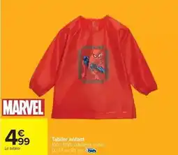 Carrefour Drive Marvel - tablier enfant offre