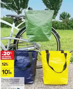 Carrefour Drive Sacche artière recycle avec factorion porte offre