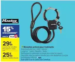 Carrefour Drive Carrefour - menotes antivol pour trottinette offre