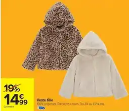 Carrefour Drive Veste fille offre