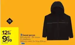 Carrefour Drive Tex - sweat garçon offre