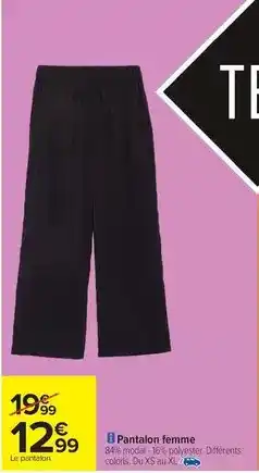 Carrefour Drive Xs - pantalon femme offre