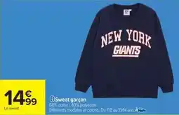 Carrefour Drive Sweat garçon offre