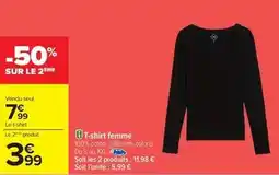 Carrefour Drive T-shirt femme offre