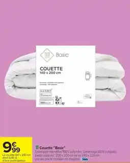 Carrefour Drive Tex - couette basic offre