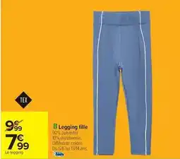 Carrefour Drive Tex - legging fille offre