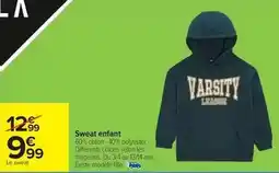 Carrefour Drive Sweat enfant offre