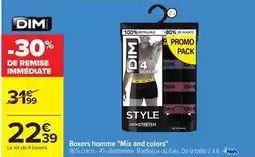 Carrefour Drive Dim - boxers homme mix and colors offre