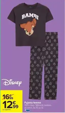 Carrefour Drive Disney - pyjama femme offre
