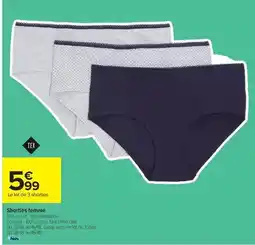 Carrefour Drive Tex - shorties femme offre