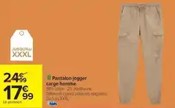 Carrefour Drive Cargo - pantalon jogger homme offre