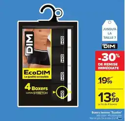 Carrefour Drive Dim - boxers homme cootin offre