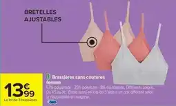 Carrefour Drive Xs - brassières sans coutures femme offre