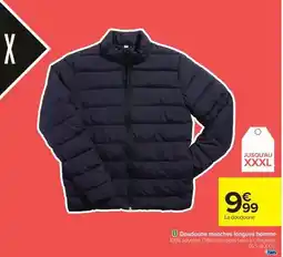 Carrefour Drive Doudoune manches longues homme offre