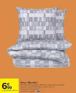 Carrefour Drive Parure microline offre