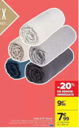 Carrefour Drive Linge de lit offre