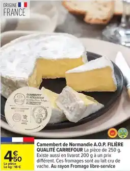 Carrefour Drive Carrefour - camembert de normandie a.o.p. filière qualité offre