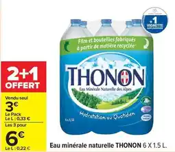 Carrefour Drive Thonon - eau minérale naturelle offre