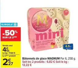Carrefour Drive Magnum - bâtonnets de glace offre