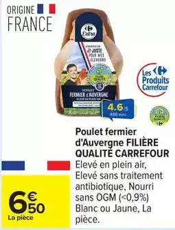Carrefour Drive Carrefour - poulet fermier d'auvergne filière qualité offre
